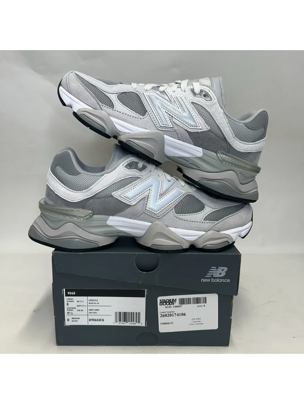 New Balance 9060 “Grey Concrete White” U9060JCG